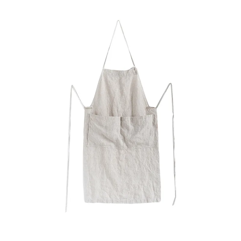 Linum Home Textiles - 100% Pure Linen Apron Plain-colored Ceramic