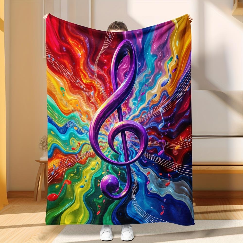 Painted musical note pattern F - Home Textiles Notes ulasan dan harga