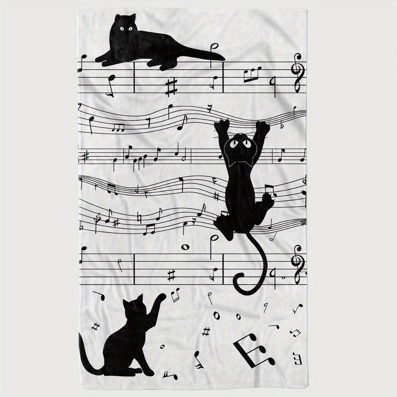 Black and white cat silhouette - Home Textiles Notes ulasan dan harga