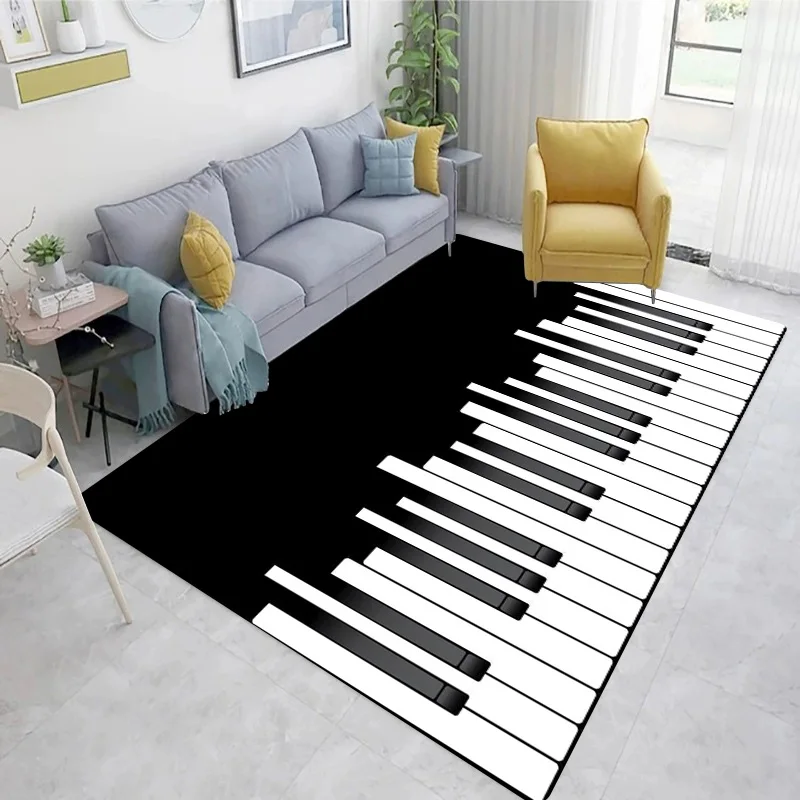 Piano Black and White Keys She - Home Textiles Notes ulasan dan harga
