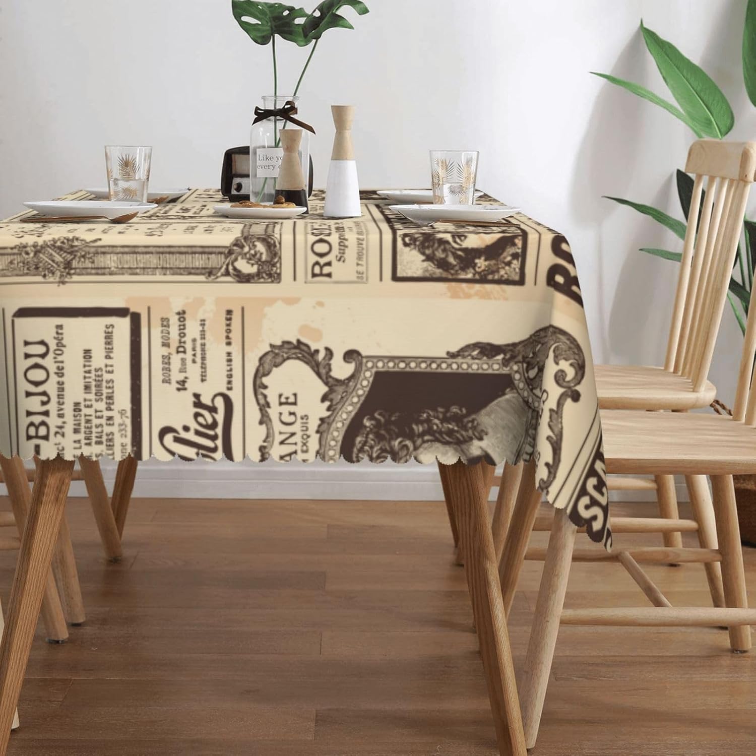 Vintage Paris France Newspaper - Home Textiles News ulasan dan harga