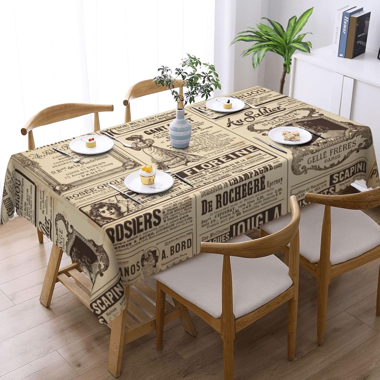 Vintage Paris France Newspaper - Home Textiles News ulasan dan harga