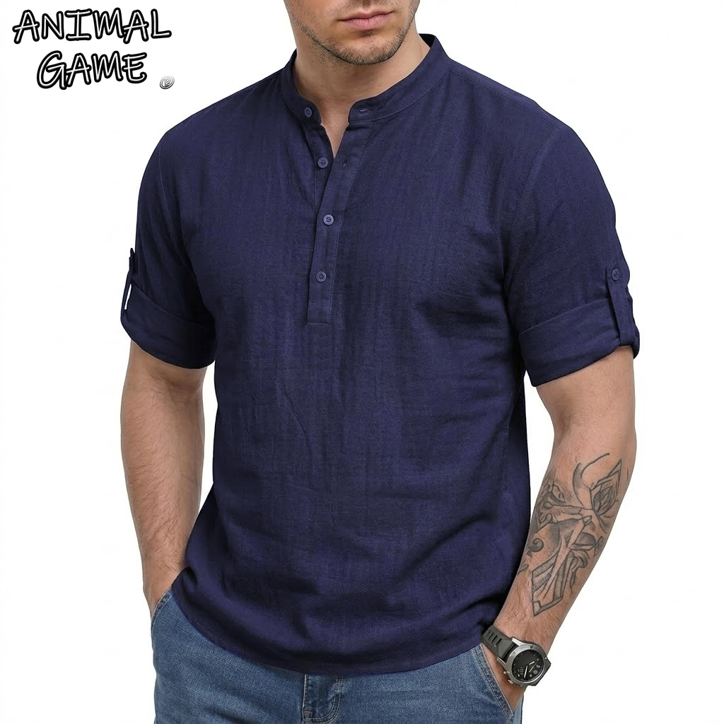 New Mens Long Sleeve Linen Shi - Linum Home Textiles ulasan dan harga