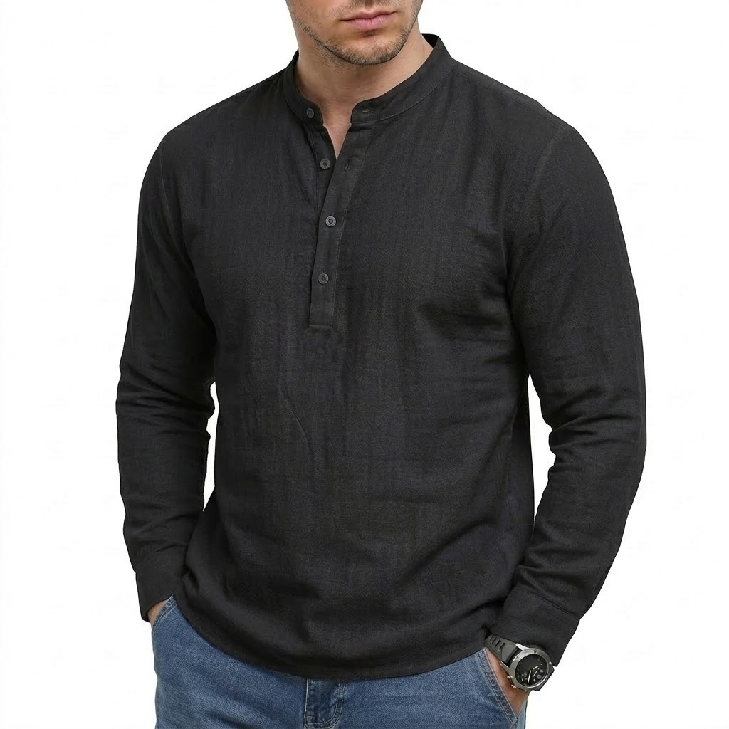 New Mens Long Sleeve Linen Shi - Linum Home Textiles ulasan dan harga