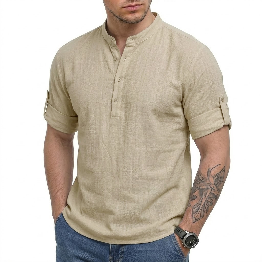 New Mens Long Sleeve Linen Shi - Linum Home Textiles ulasan dan harga