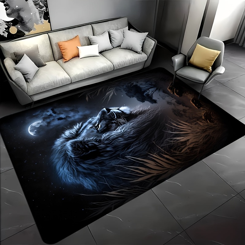 Starry Night Lion Floor Mat -  - Home Textiles Design ulasan dan harga