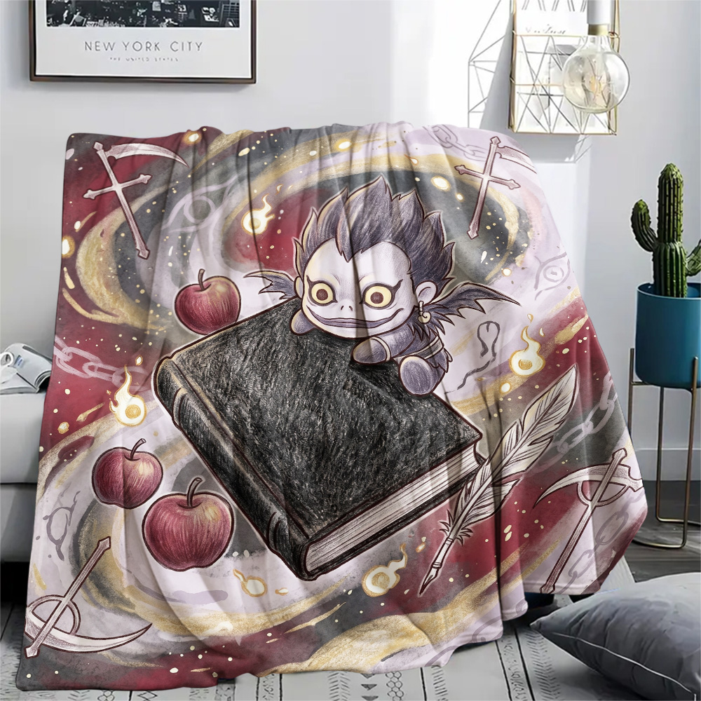 Death Note Cozy Flannel Blanke - Home Textiles Notes ulasan dan harga