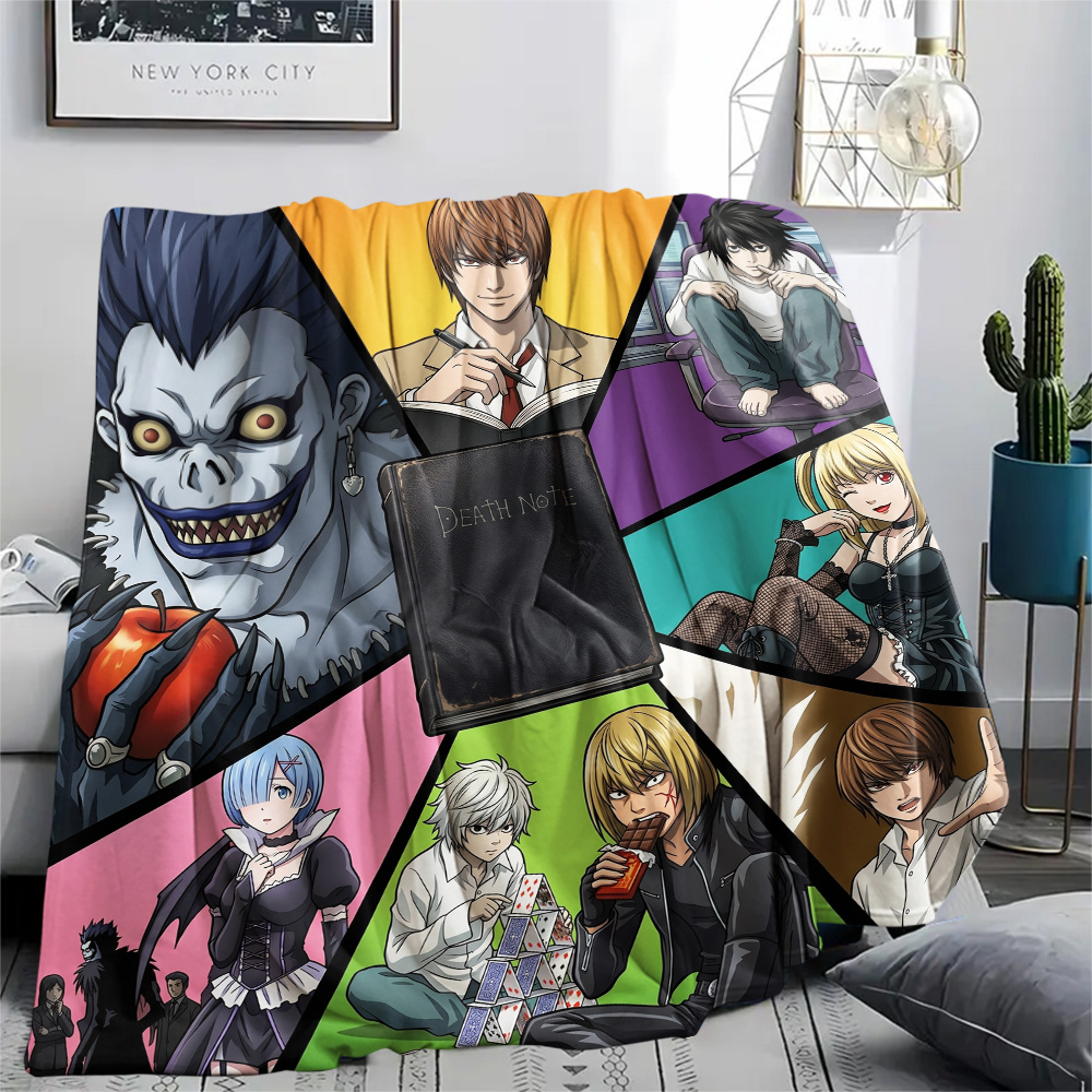 Death Note Cozy Flannel Blanke - Home Textiles Notes ulasan dan harga