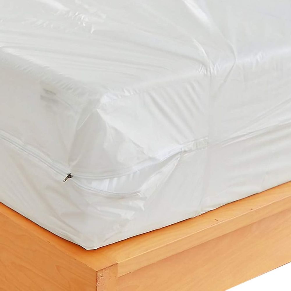 Zippered Plastic Mattress Prot - Mattress Protector Waterproof ulasan dan harga