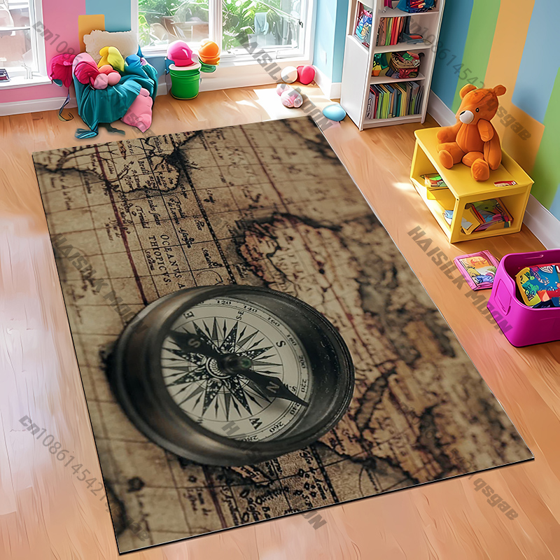 Compass Design Rug for Modern  - Home Textiles Design ulasan dan harga