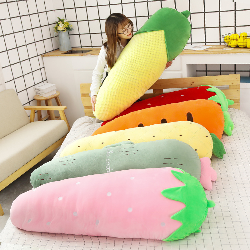 50/70/120CM Long Fruits Plush  - Bolster Pillow Long ulasan dan harga