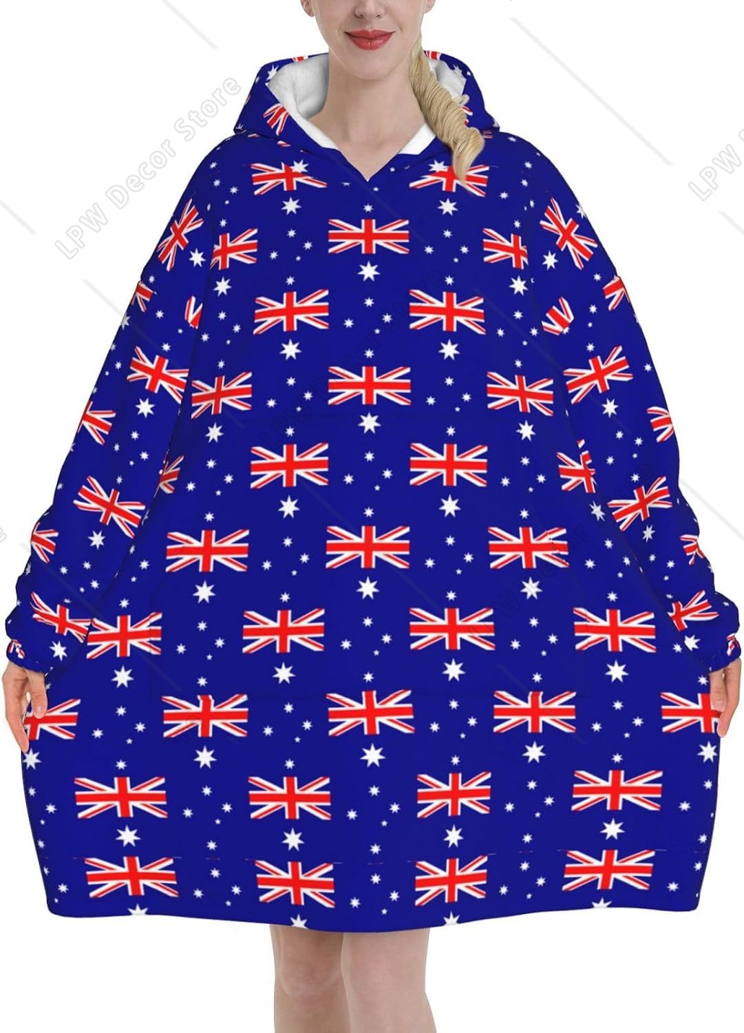 Oversized Flannel Wearable Bla - Home Textiles Australia ulasan dan harga
