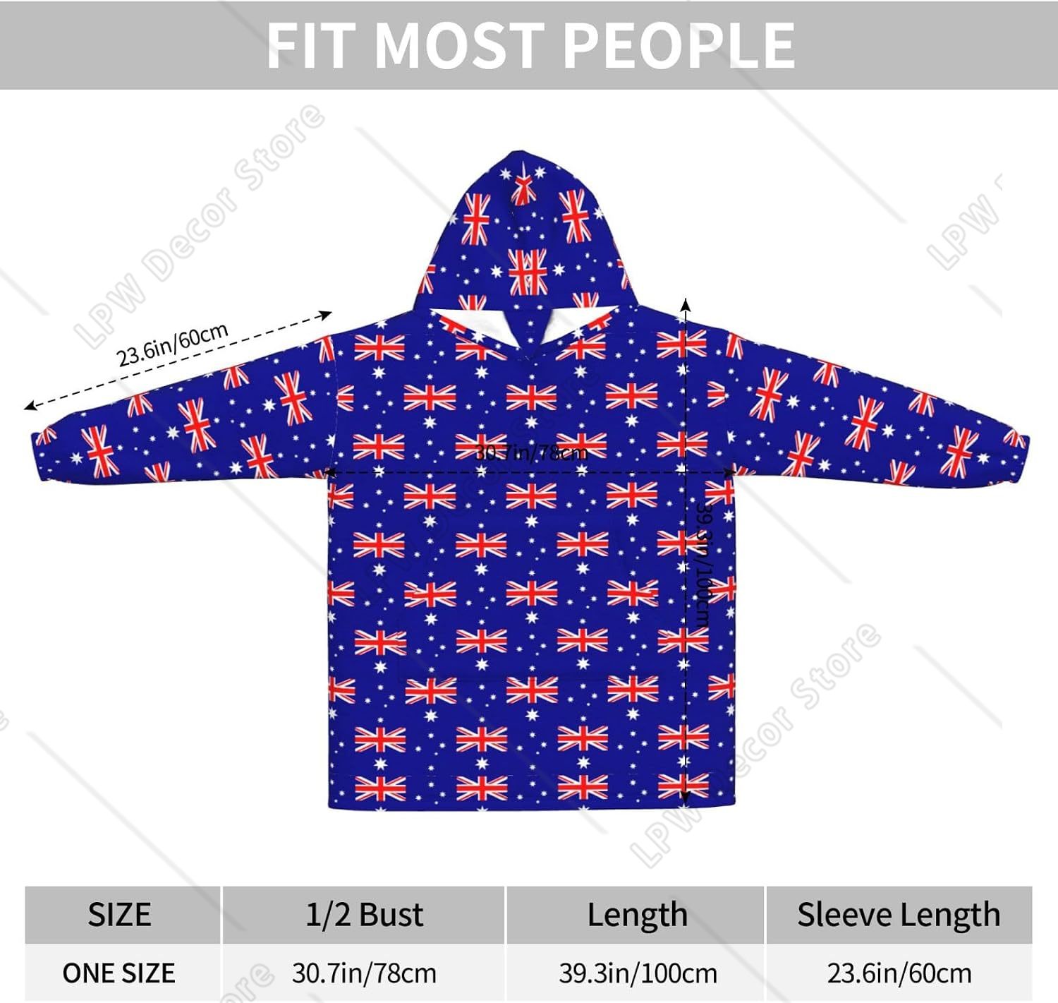 Oversized Flannel Wearable Bla - Home Textiles Australia ulasan dan harga