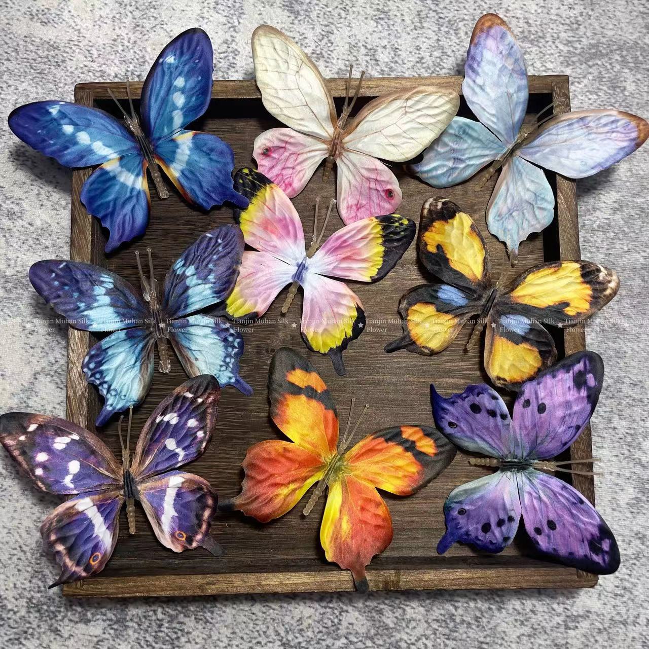 9Pcs Large Bionic Butterfly Ar - Home Textiles Design ulasan dan harga