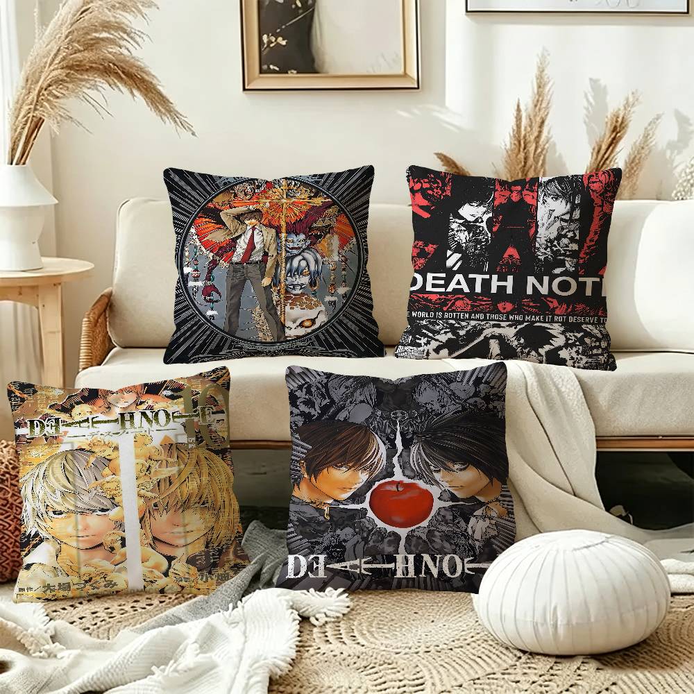 Anime D-Death note Cushion Cov - Home Textiles Notes ulasan dan harga