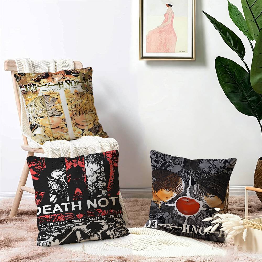Anime D-Death note Cushion Cov - Home Textiles Notes ulasan dan harga