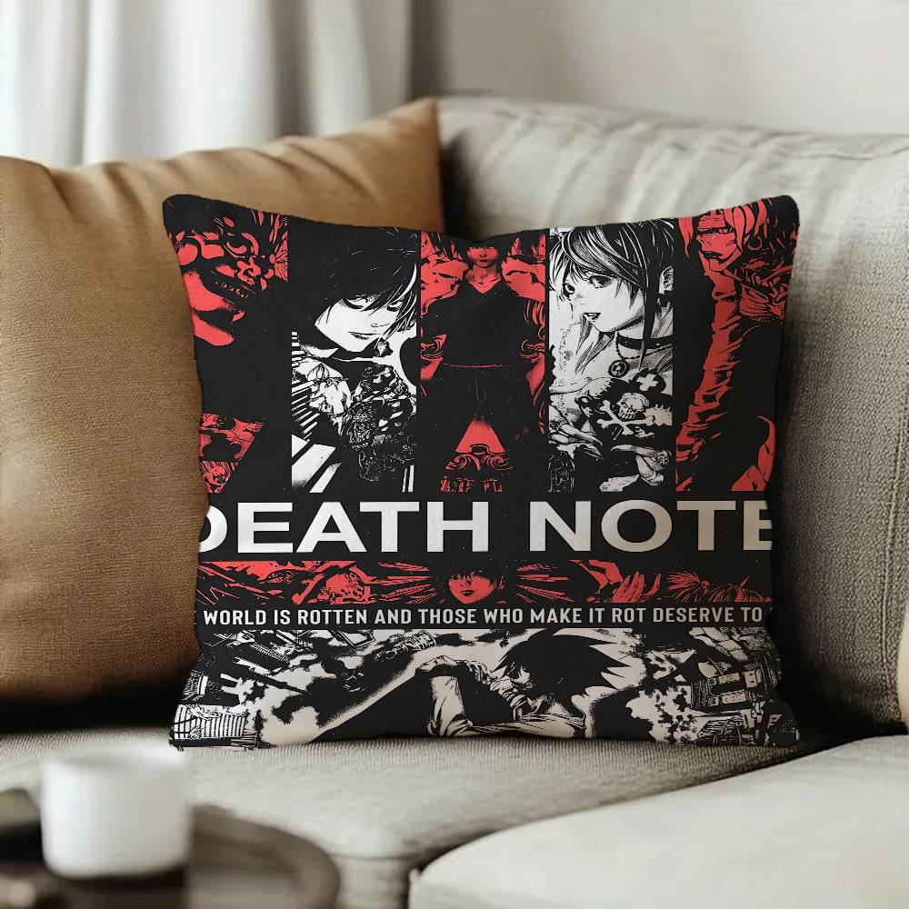 Anime D-Death note Cushion Cov - Home Textiles Notes ulasan dan harga