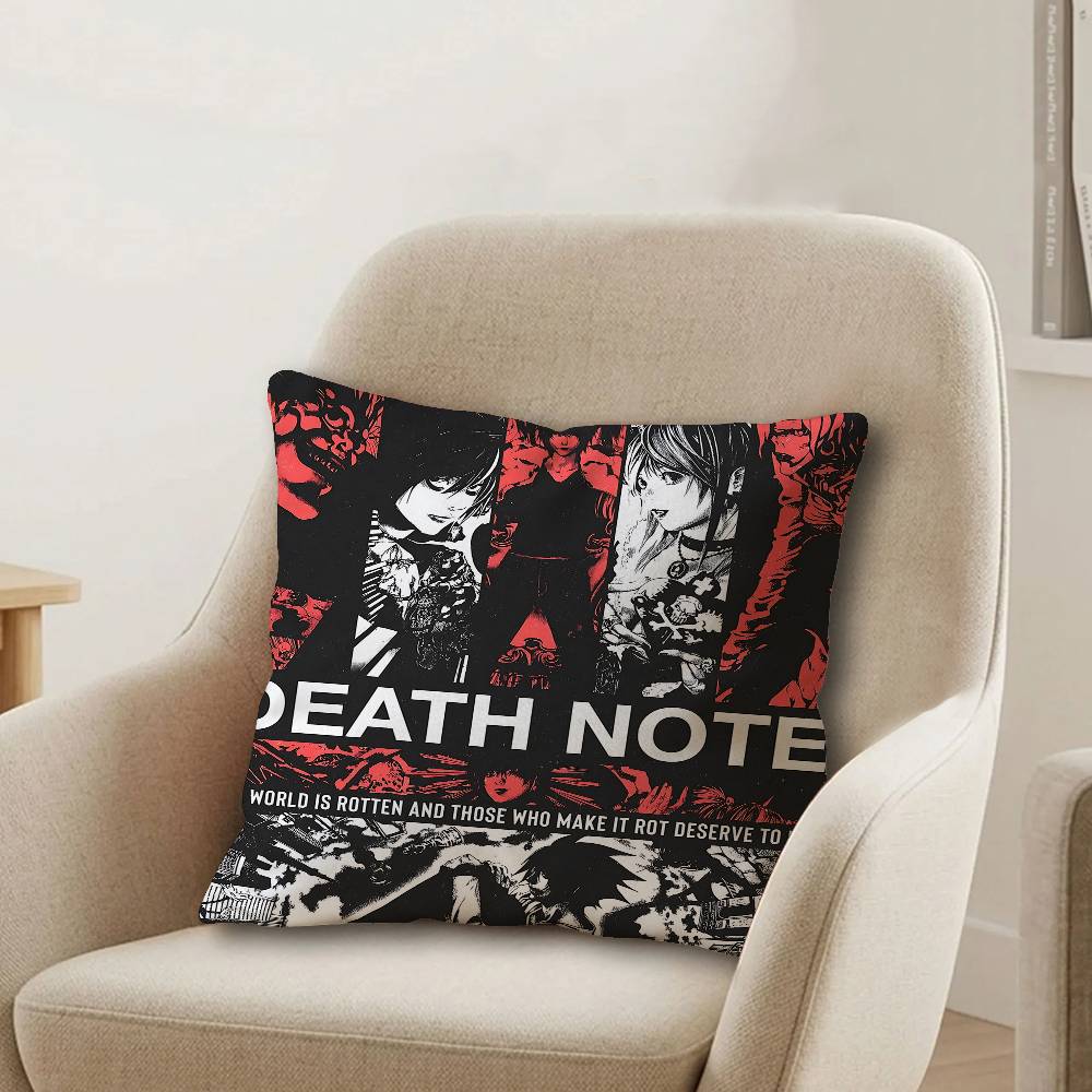 Anime D-Death note Cushion Cov - Home Textiles Notes ulasan dan harga