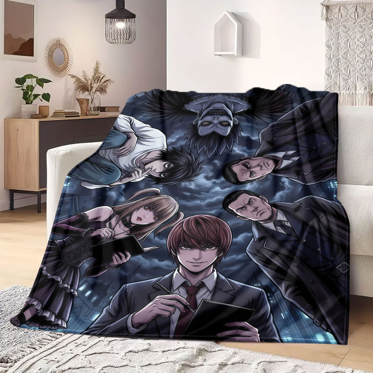 Death Note Grand Cartoon Flann - Home Textiles Notes ulasan dan harga
