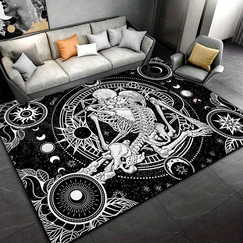 Elegant Skeleton Dance Rug - G - Home Textiles Design ulasan dan harga
