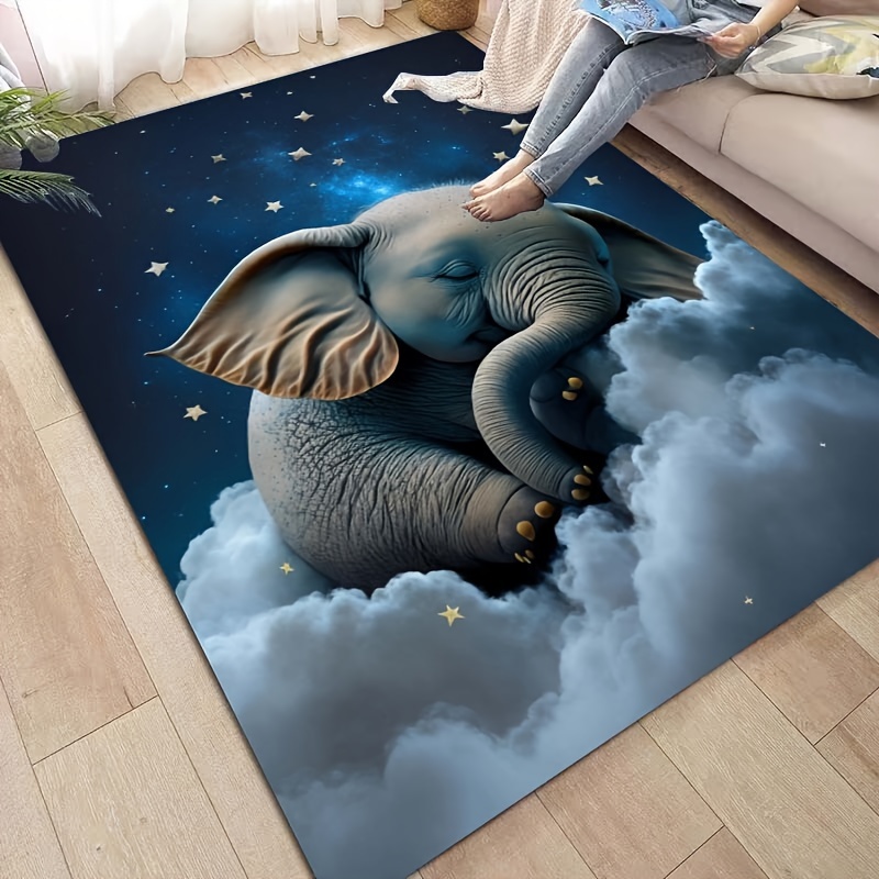Dreamy Elephant Rug for Nurser - Home Textiles Design ulasan dan harga